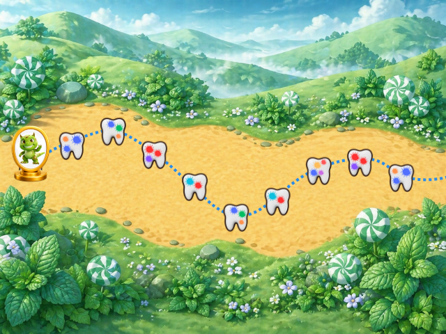 Tooth Kingdom game on The Smilen device
